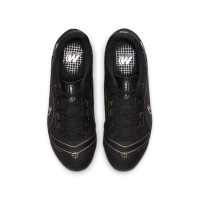 Nike Mercurial Vapor 14 Academy Gras / Kunstgras Voetbalschoenen (MG) Kids Zwart Donkergrijs Goud - KNVBshop.nl