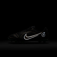 Nike Mercurial Vapor 14 Academy Gras / Kunstgras Voetbalschoenen (MG) Kids Zwart Donkergrijs Goud - KNVBshop.nl