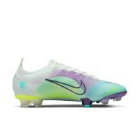 Nike Mercurial Vapor Elite 14 MDS Grass Football Shoes (FG) Green Yellow Purple