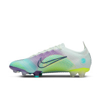 Nike Mercurial Vapor Elite 14 MDS Grass Football Shoes (FG) Green Yellow Purple