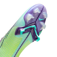 Nike Mercurial Vapor Elite 14 MDS Grass Football Shoes (FG) Green Yellow Purple