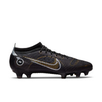 Nike Mercurial Vapor 14 Pro Grass Football Shoes (FG) Black Dark Grey Gold - KNVBshop.nl