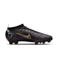 Nike Mercurial Vapor 14 Pro Gras Voetbalschoenen (FG) Zwart Donkergrijs Goud - KNVBshop.nl