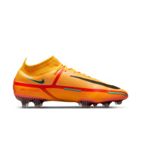 Nike Phantom GT 2 Elite DF Gras Voetbalschoenen (FG) Oranje Rood Zwart