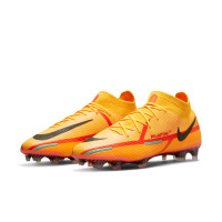 Nike Phantom GT 2 Elite DF Gras Voetbalschoenen (FG) Oranje Rood Zwart