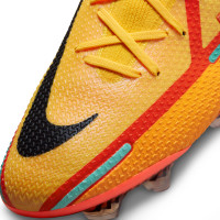 Nike Phantom GT 2 Elite DF Gras Voetbalschoenen (FG) Oranje Rood Zwart