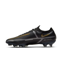 Nike Phantom GT Elite 2 Gras Football Shoes (FG) Black Dark Grey Gold