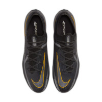 Nike Phantom GT Elite 2 Gras Voetbalschoenen (FG) Zwart Donkergrijs Goud