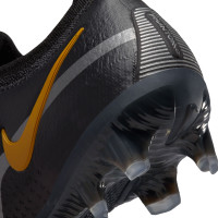 Nike Phantom GT Elite 2 Gras Voetbalschoenen (FG) Zwart Donkergrijs Goud