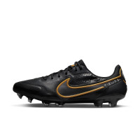 Nike Tiempo Legend Elite 9 Grass Football Shoes (FG) Black Dark Grey Gold