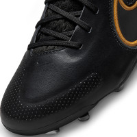 Nike Tiempo Legend Elite 9 Grass Football Shoes (FG) Black Dark Grey Gold