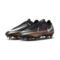 Nike Phantom GT2 Elite IJzeren-Nop Voetbalschoenen (SG) Anti Clog Zwart Brons Wit