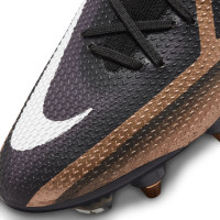 Nike Phantom GT2 Elite IJzeren-Nop Voetbalschoenen (SG) Anti Clog Zwart Brons Wit