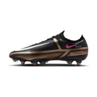 Nike Phantom GT2 Elite IJzeren-Nop Voetbalschoenen (SG) Anti Clog Zwart Brons Wit