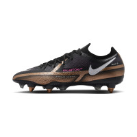 Nike Phantom GT2 Elite IJzeren-Nop Voetbalschoenen (SG) Anti Clog Zwart Brons Wit