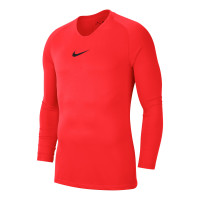 Nike Dri-Fit Park Long Sleeve Base Layer Bright Red Black