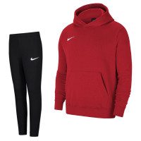 Nike Park 20 Hoodie Fleece Trainingspak Kids Rood Zwart
