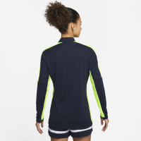 Nike Dri-FIT Academy 23 1/4-Zip Training sweater Women's Dark Blue Yellow White