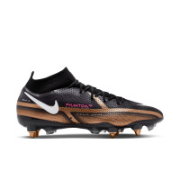 Nike Phantom Elite GT2 Dynamic Fit Iron Stud Football Shoes (SG) Pro Anti-Clog Black Bronze White