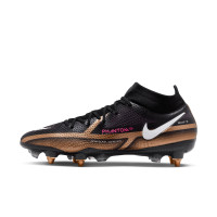 Nike Phantom Elite GT2 Dynamic Fit IJzeren-Nop Voetbalschoenen (SG) Pro Anti-Clog Zwart Brons Wit