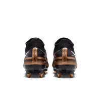 Nike Phantom Elite GT2 Dynamic Fit Iron Stud Football Shoes (SG) Pro Anti-Clog Black Bronze White