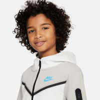Nike Vest Tech Fleece Kids Grijs Wit Blauw