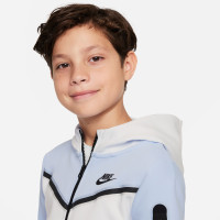 Nike Trainingspak Tech Fleece Kids Lichtblauw Grijs Zwart