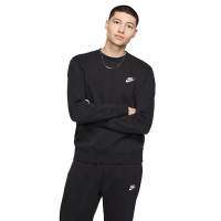 Nike Sportswear Club Crew Sweater Fleece Black White