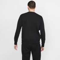 Nike Sportswear Club Crew Sweater Fleece Black White