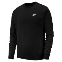 Nike Sportswear Club Crew Sweater Fleece Black White