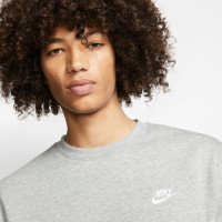 Nike Sportswear Club Crew Sweater Fleece Grey White