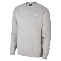 Nike Sportswear Club Crew Sweater Fleece Grey White