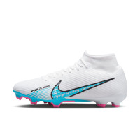 Nike Zoom Mercurial Superfly 9 Academy Grass/ Artificial Grass Football Shoes (MG) White Blue Pink