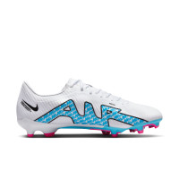 Nike Zoom Mercurial Vapor 15 Academy Gras / Kunstgras Voetbalschoenen (MG) Wit Blauw Roze
