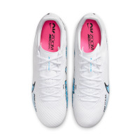 Nike Zoom Mercurial Vapor 15 Academy Grass/Artificial Grass Football Shoes (MG) White Blue Pink