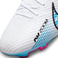 Nike Zoom Mercurial Vapor 15 Academy Grass/Artificial Grass Football Shoes (MG) White Blue Pink