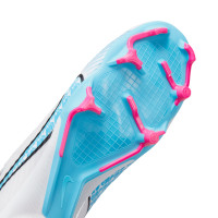 Nike Zoom Mercurial Vapor 15 Academy Grass/Artificial Grass Football Shoes (MG) White Blue Pink