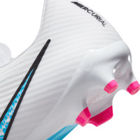 Nike Zoom Mercurial Vapor 15 Academy Grass/Artificial Grass Football Shoes (MG) White Blue Pink