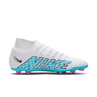 Nike Mercurial Superfly 9 Club Gras / Kunstgras Voetbalschoenen (MG) Wit Blauw Roze