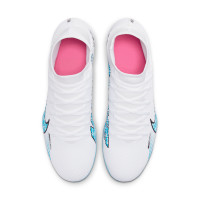 Nike Mercurial Superfly 9 Club Gras / Kunstgras Voetbalschoenen (MG) Wit Blauw Roze