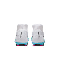 Nike Mercurial Superfly 9 Club Gras / Kunstgras Voetbalschoenen (MG) Wit Blauw Roze