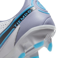 Nike Tiempo Legend 9 Pro Gras Voetbalschoenen (FG) Wit Zwart Blauw Roze