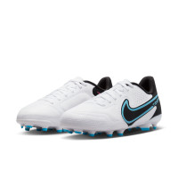 Nike Tiempo Legend 9 Club Gras / Kunstgras Voetbalschoenen (MG) Wit Zwart Blauw Felroze