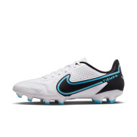 Nike Tiempo Legend 9 Club Gras / Kunstgras Voetbalschoenen (MG) Wit Zwart Blauw Felroze