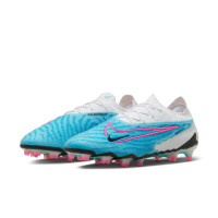 Nike Phantom GX Elite Gras Voetbalschoenen (FG) Blauw Roze Wit