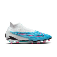 Nike Phantom GX Elite Dynamic Fit Grass Football Shoes (FG) Blue Pink White