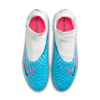Nike Phantom GX Elite Dynamic Fit Gras Voetbalschoenen (FG) Blauw Roze Wit