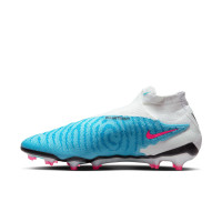 Nike Phantom GX Elite Dynamic Fit Gras Voetbalschoenen (FG) Blauw Roze Wit