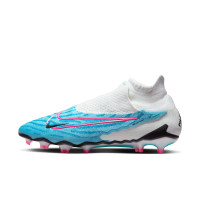 Nike Phantom GX Elite Dynamic Fit Gras Voetbalschoenen (FG) Blauw Roze Wit