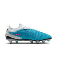 Nike Phantom GX Elite Iron Stud Football Boots (SG) Anti-Clog Blue Pink White